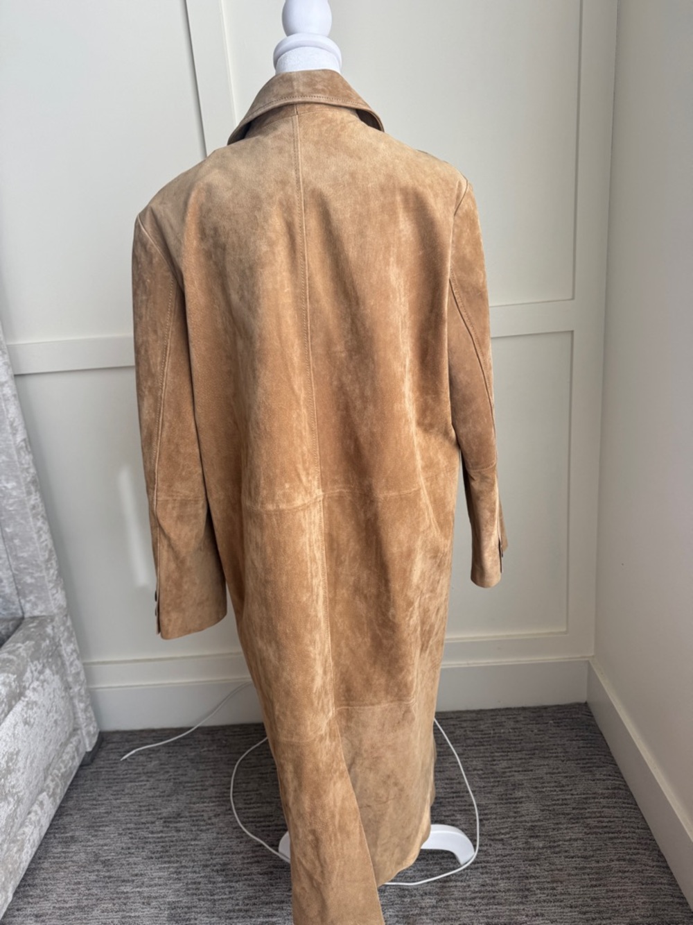 Zara Leather Collection Suede Coat in Tan - Picture 10 of 12